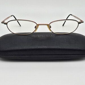 Country Road 4036 601 Gold Green Fade Eyeglasses Frame w/ Case Italy 48-19-126